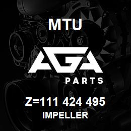 Z=111 424 495 MTU IMPELLER | AGA Parts