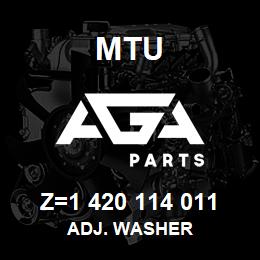 Z=1 420 114 011 MTU ADJ. WASHER | AGA Parts