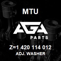 Z=1 420 114 012 MTU ADJ. WASHER | AGA Parts