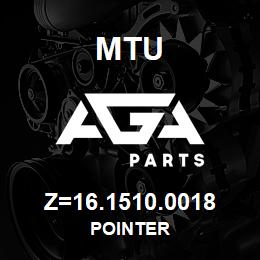 Z=16.1510.0018 MTU POINTER | AGA Parts