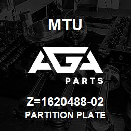 Z=1620488-02 MTU PARTITION PLATE | AGA Parts