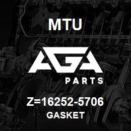 Z=16252-5706 MTU GASKET | AGA Parts