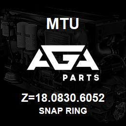 Z=18.0830.6052 MTU SNAP RING | AGA Parts