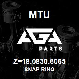 Z=18.0830.6065 MTU SNAP RING | AGA Parts