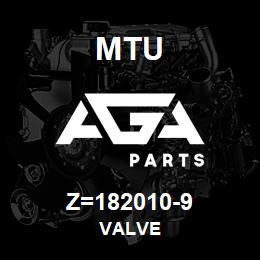 Z=182010-9 MTU VALVE | AGA Parts