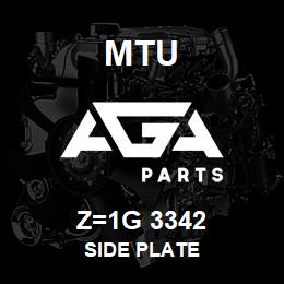 Z=1G 3342 MTU SIDE PLATE | AGA Parts