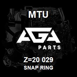 Z=20 029 MTU SNAP RING | AGA Parts