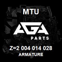 Z=2 004 014 028 MTU ARMATURE | AGA Parts