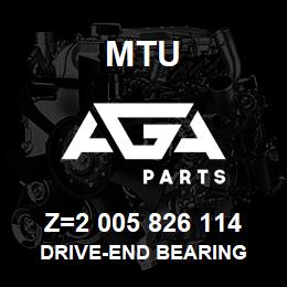 Z=2 005 826 114 MTU DRIVE-END BEARING | AGA Parts