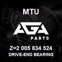 Z=2 005 834 524 MTU DRIVE-END BEARING | AGA Parts