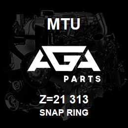 Z=21 313 MTU SNAP RING | AGA Parts