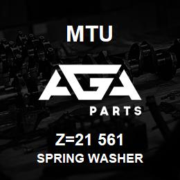 Z=21 561 MTU SPRING WASHER | AGA Parts