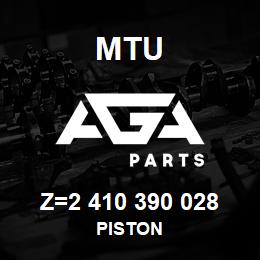 Z=2 410 390 028 MTU PISTON | AGA Parts