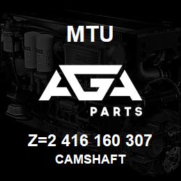 Z=2 416 160 307 MTU CAMSHAFT | AGA Parts