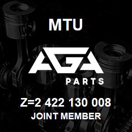 Z=2 422 130 008 MTU JOINT MEMBER | AGA Parts