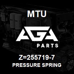 Z=255719-7 MTU PRESSURE SPRING | AGA Parts