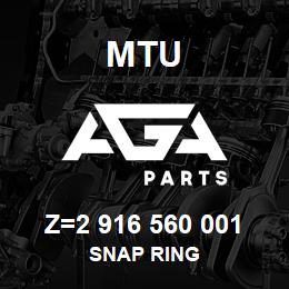 Z=2 916 560 001 MTU SNAP RING | AGA Parts