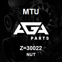 Z=30022 MTU NUT | AGA Parts