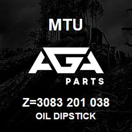 Z=3083 201 038 MTU OIL DIPSTICK | AGA Parts