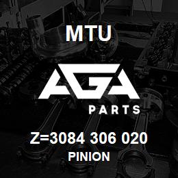 Z=3084 306 020 MTU PINION | AGA Parts