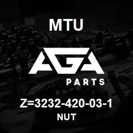 Z=3232-420-03-1 MTU NUT | AGA Parts