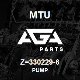 Z=330229-6 MTU PUMP | AGA Parts