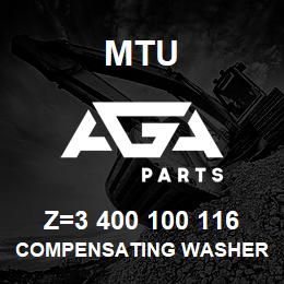 Z=3 400 100 116 MTU COMPENSATING WASHER | AGA Parts