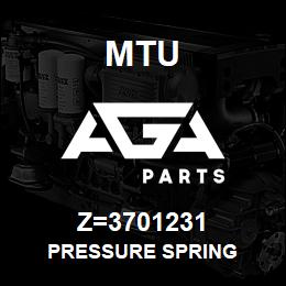 Z=3701231 MTU PRESSURE SPRING | AGA Parts