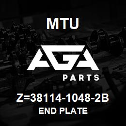 Z=38114-1048-2B MTU END PLATE | AGA Parts