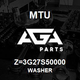 Z=3G27S50000 MTU WASHER | AGA Parts