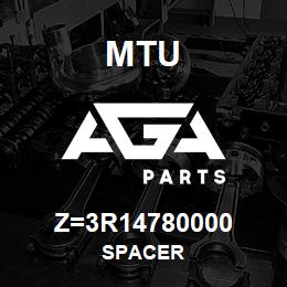 Z=3R14780000 MTU SPACER | AGA Parts