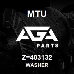 Z=403132 MTU WASHER | AGA Parts