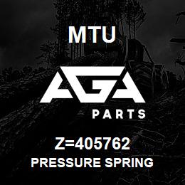 Z=405762 MTU PRESSURE SPRING | AGA Parts