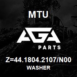 Z=44.1804.2107/N00 MTU WASHER | AGA Parts