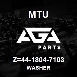 Z=44-1804-7103 MTU WASHER | AGA Parts