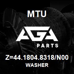 Z=44.1804.8318/N00 MTU WASHER | AGA Parts