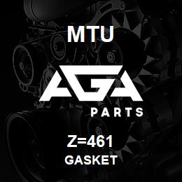 Z=461 MTU GASKET | AGA Parts