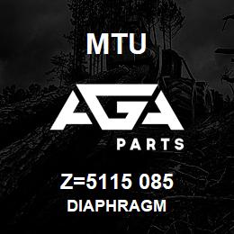 Z=5115 085 MTU DIAPHRAGM | AGA Parts