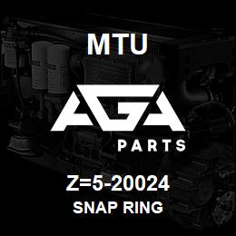 Z=5-20024 MTU SNAP RING | AGA Parts