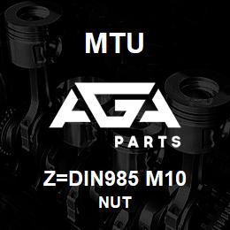 Z=DIN985 M10 MTU NUT | AGA Parts