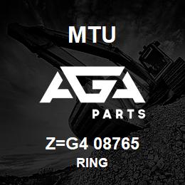 Z=G4 08765 MTU RING | AGA Parts