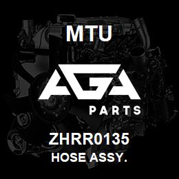 ZHRR0135 MTU HOSE ASSY. | AGA Parts