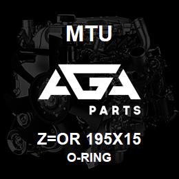Z=OR 195X15 MTU O-RING | AGA Parts