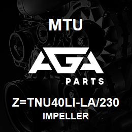 Z=TNU40LI-LA/230 MTU IMPELLER | AGA Parts