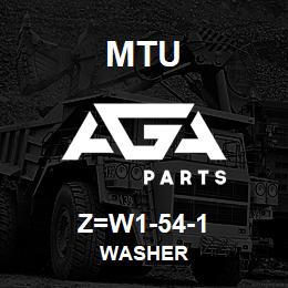 Z=W1-54-1 MTU WASHER | AGA Parts