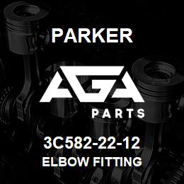 3C582-22-12 Parker ELBOW FITTING | AGA Parts