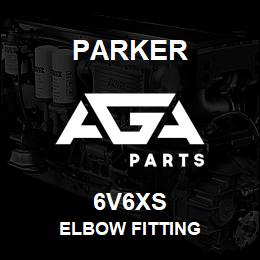 6V6XS Parker ELBOW FITTING | AGA Parts