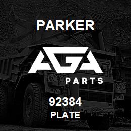 92384 Parker PLATE | AGA Parts