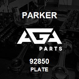 92850 Parker PLATE | AGA Parts