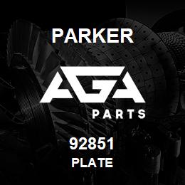 92851 Parker PLATE | AGA Parts